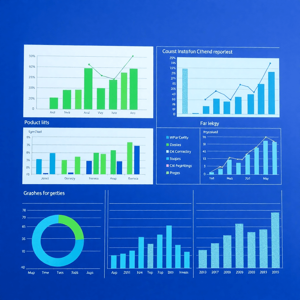 Gráficos de performance de suprimentos